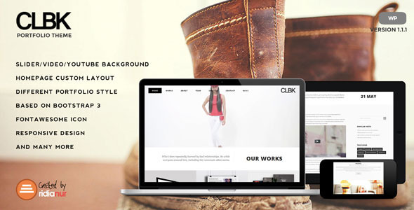 CLBK - Responsive One Page Portfolio Theme