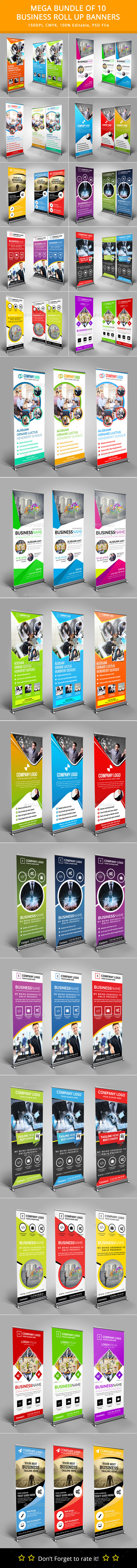 GraphicRiver Mega Bundle of 10 Roll Up Banners 11830754 GraphicRiver Mega Bundle of 10 Roll Up Banners 11830754