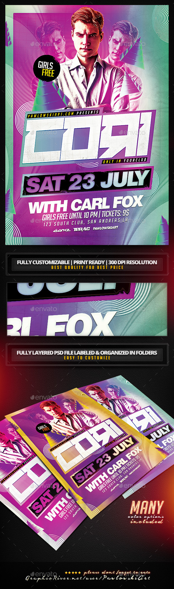 GraphicRiver Abstract DJ Club Flyer Template 11833315 GraphicRiver Abstract DJ Club Flyer Template 11833315
