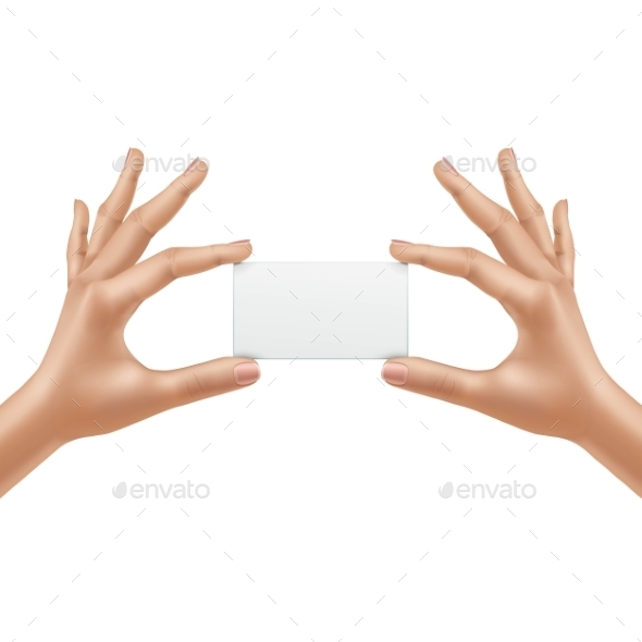 GraphicRiver Vector Female Hands Holding Blank Card Isolated 11833811 GraphicRiver Vector Female Hands Holding Blank Card Isolated 11833811