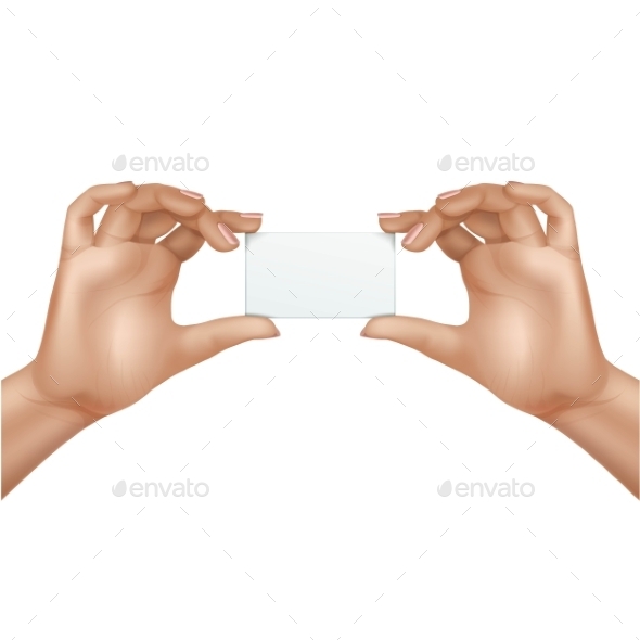GraphicRiver Vector Female Hands Holding Blank Card Isolated 11833812 GraphicRiver Vector Female Hands Holding Blank Card Isolated 11833812