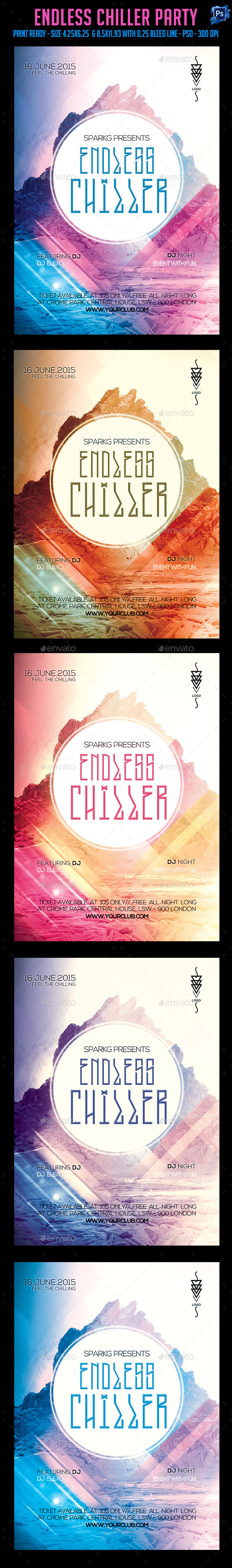 GraphicRiver Endless Chiller Party Flyer 11834015 GraphicRiver Endless Chiller Party Flyer 11834015