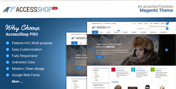 AccessPress Shop PRO -  Multipurpose Responsive Magento Theme