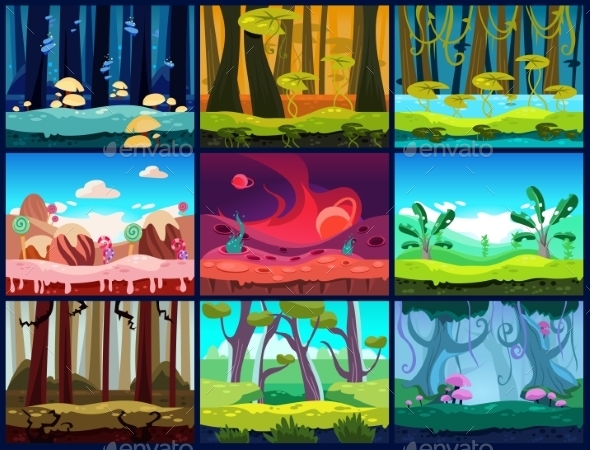GraphicRiver Game Background Vector Seamless 11842669 GraphicRiver Game Background Vector Seamless 11842669