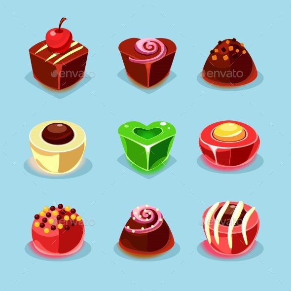 GraphicRiver Sweets And Candies Icons 11842677 GraphicRiver Sweets And Candies Icons 11842677