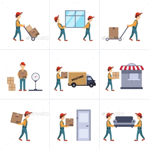 GraphicRiver Delivery Person Freight Logistic Business Service 11842951 GraphicRiver Delivery Person Freight Logistic Business Service 11842951