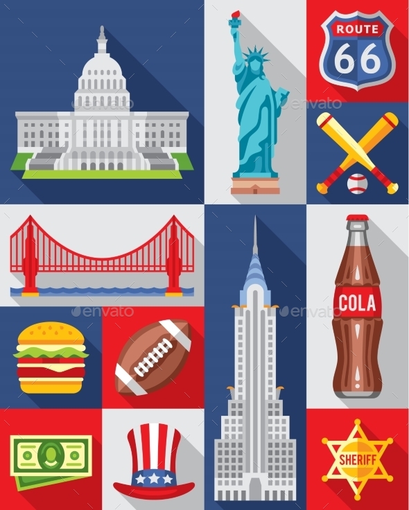 GraphicRiver Vector Set Of New York City 11843473 GraphicRiver Vector Set Of New York City 11843473