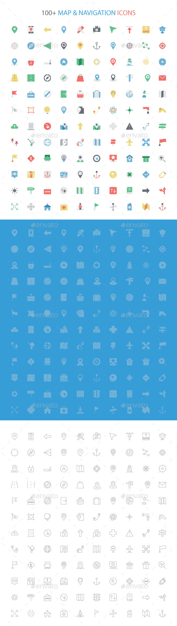 GraphicRiver 100& Maps and Navigation Vector Icon 11844217 GraphicRiver 100& Maps and Navigation Vector Icon 11844217