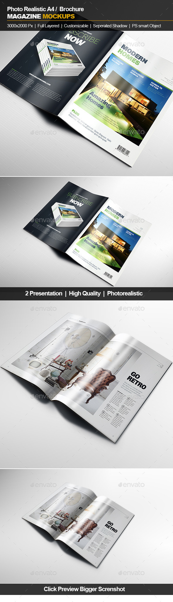 GraphicRiver A4 Brochure Magazine Mockup 11844422 GraphicRiver A4 Brochure Magazine Mockup 11844422