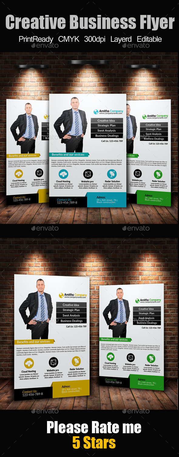 GraphicRiver A4 Business Flyer Template 11844621