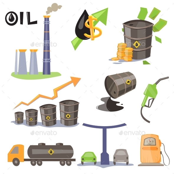 GraphicRiver Oil Production Infographic Elements Vector 11845451 GraphicRiver Oil Production Infographic Elements Vector 11845451