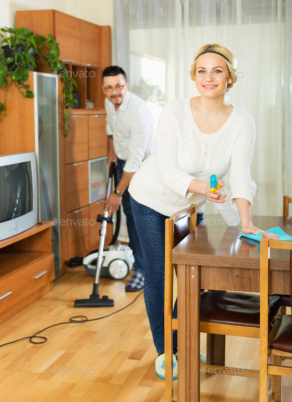 Spouses dusting and hoovering (Misc) Photo Download