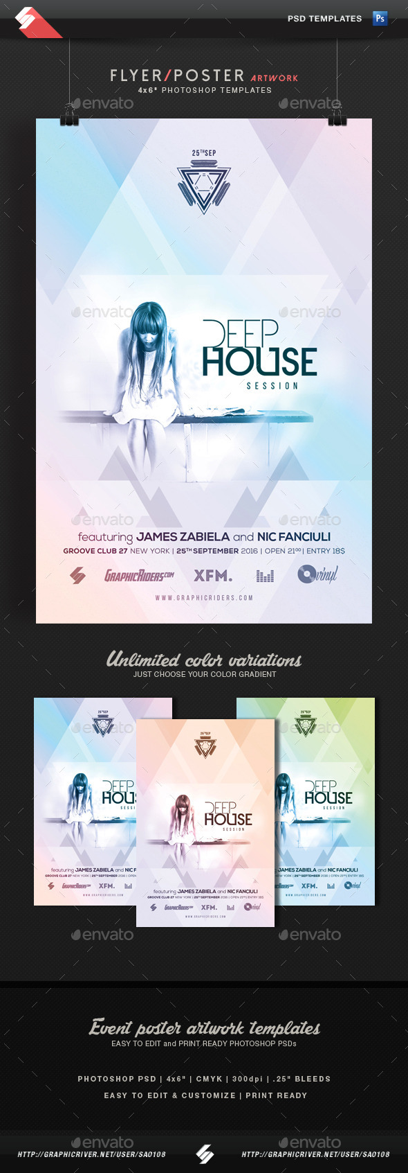 GraphicRiver Deep House Session Event Flyer Template 11846265 GraphicRiver Deep House Session Event Flyer Template 11846265