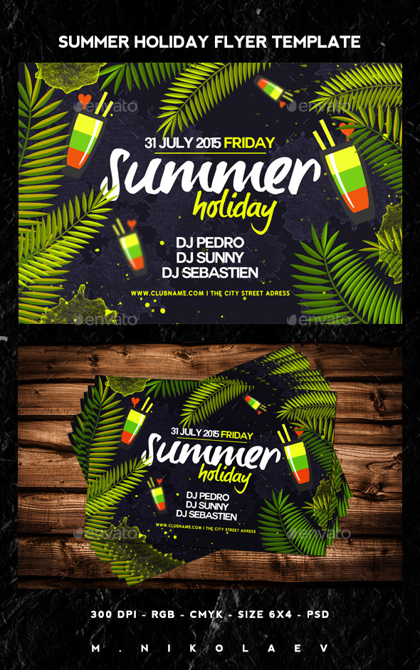 GraphicRiver Summer Holiday Flyer 11846347 GraphicRiver Summer Holiday Flyer 11846347