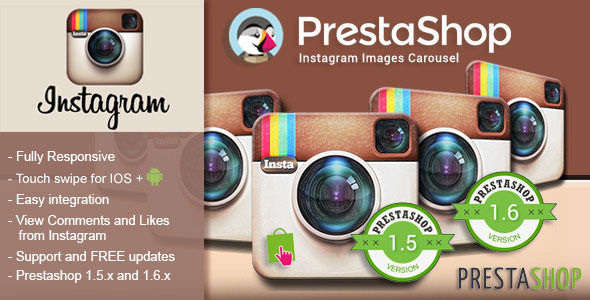 Responsive Instagram Carousel for Prestashop