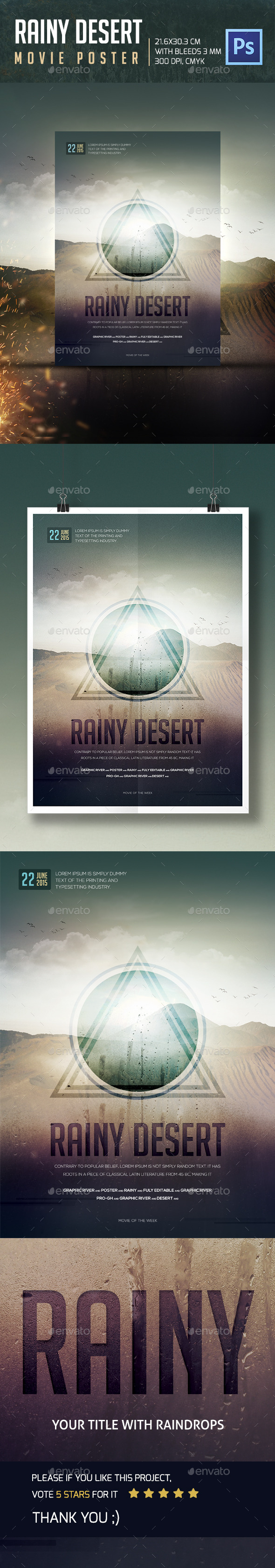 Rainy Desert Movie Poster