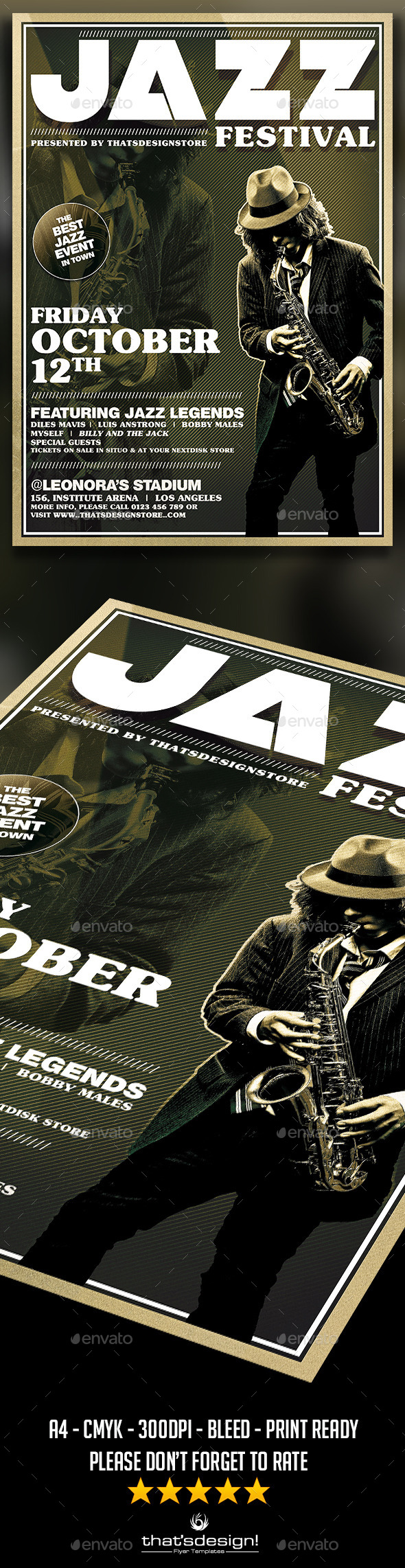 GraphicRiver Jazz Festival Flyer Poster Template V3 11848741 GraphicRiver Jazz Festival Flyer Poster Template V3 11848741