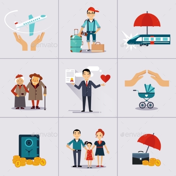 GraphicRiver Insurance Character and Icons Template 11848756 GraphicRiver Insurance Character and Icons Template 11848756