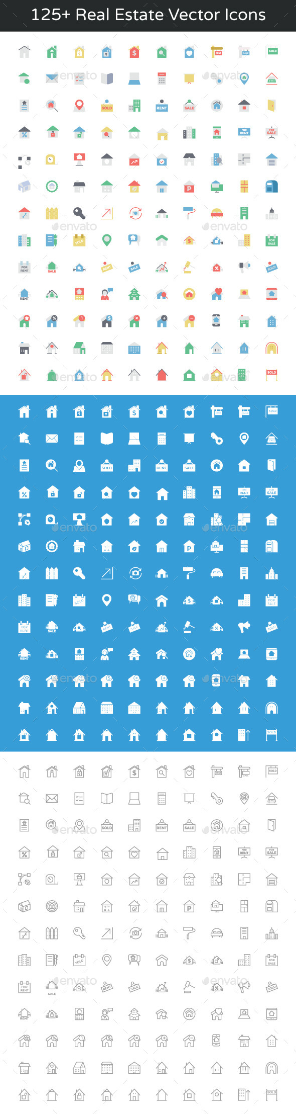 GraphicRiver 125& Real Estate Vector Icons 11851786 GraphicRiver 125& Real Estate Vector Icons 11851786