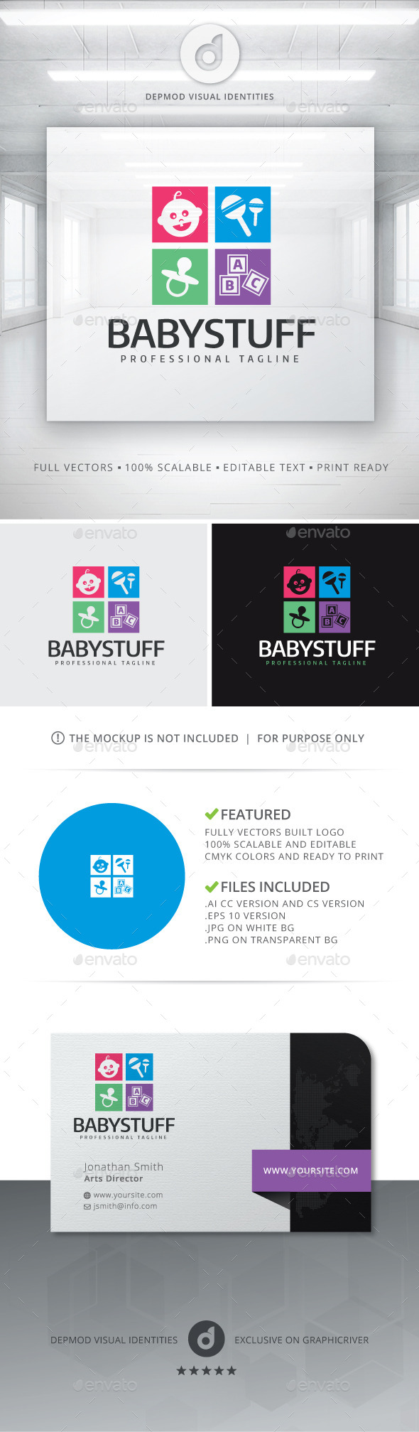 GraphicRiver Baby Stuff Logo 11855263 GraphicRiver Baby Stuff Logo 11855263