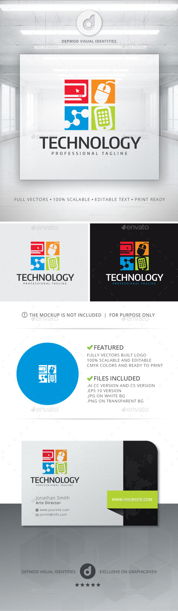 GraphicRiver Technology Logo 11856087 GraphicRiver Technology Logo 11856087