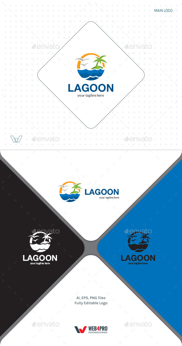 GraphicRiver Lagoon Logo 11857137 GraphicRiver Lagoon Logo 11857137