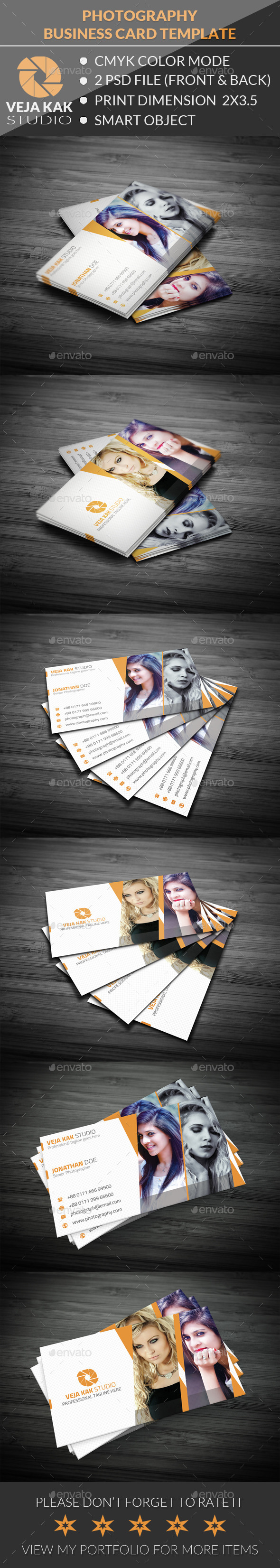 GraphicRiver Photography Business Card 11857255 GraphicRiver Photography Business Card 11857255
