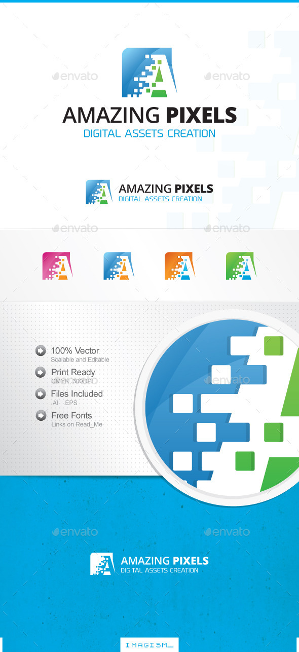 GraphicRiver Amazing Pixels Logo 11858143 GraphicRiver Amazing Pixels Logo 11858143