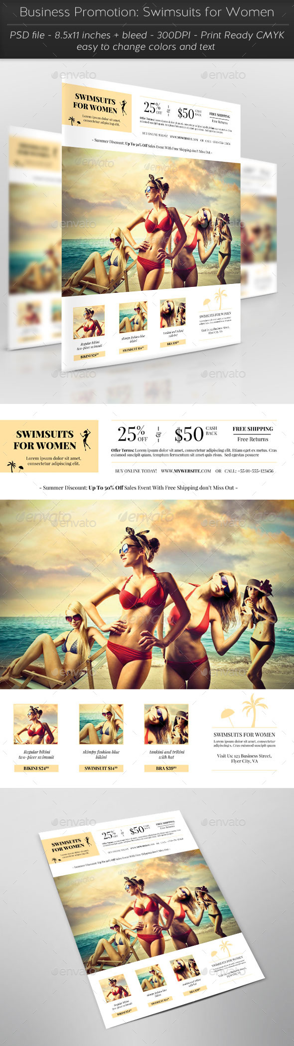 GraphicRiver Business Promotion Swimsuits for Women 11861693 GraphicRiver Business Promotion Swimsuits for Women 11861693