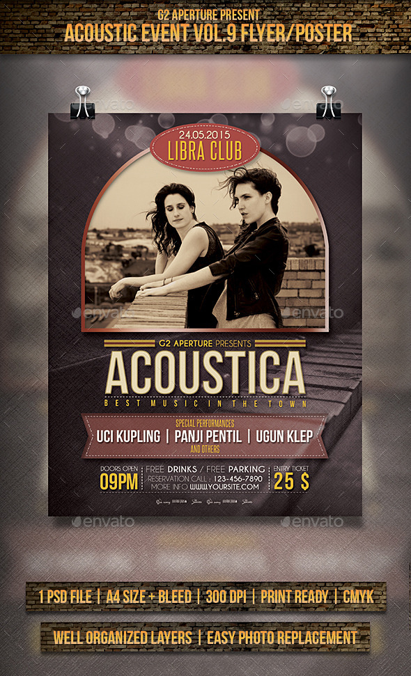 GraphicRiver Acoustic Event Vol.9 Flyer Poster 11862505 GraphicRiver Acoustic Event Vol.9 Flyer Poster 11862505