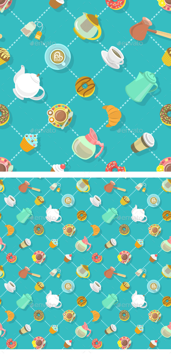 GraphicRiver City Cafe Coffee and Tea Flat Seamless Pattern 11864143 GraphicRiver City Cafe Coffee and Tea Flat Seamless Pattern 11864143