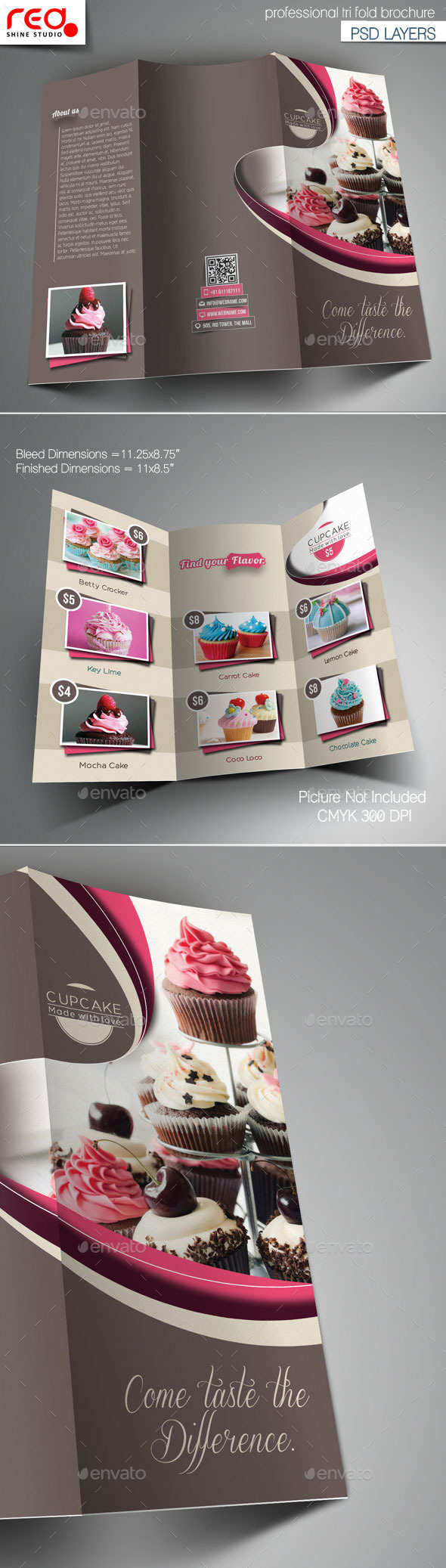 GraphicRiver Cupcake Trifold Brochure Template 1 11864326 GraphicRiver Cupcake Trifold Brochure Template 1 11864326