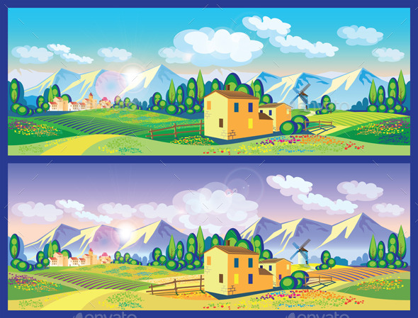 GraphicRiver Countryside in the Spring and Summer 11862554 GraphicRiver Countryside in the Spring and Summer 11862554