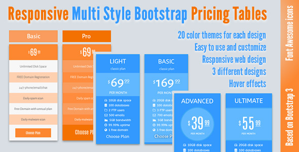 CodeCanyon Responsive Multi Style Bootstrap Pricing Tables 11849889 CodeCanyon Responsive Multi Style Bootstrap Pricing Tables 11849889