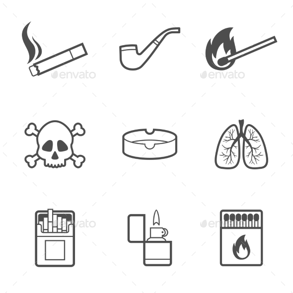 GraphicRiver Smoking Elements 11867090 GraphicRiver Smoking Elements 11867090