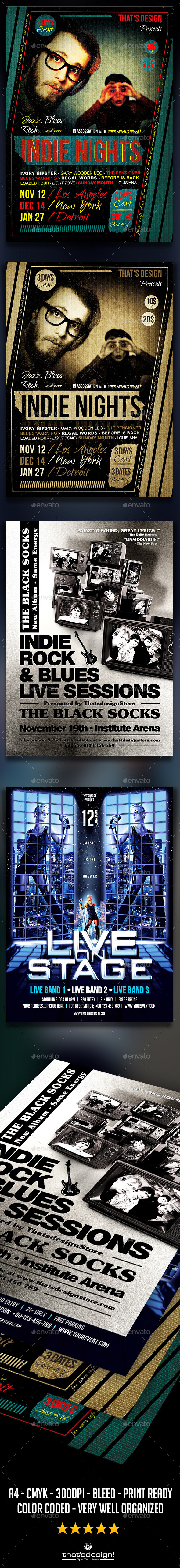GraphicRiver Concert Live Flyer Bundle V2 11867390 GraphicRiver Concert Live Flyer Bundle V2 11867390