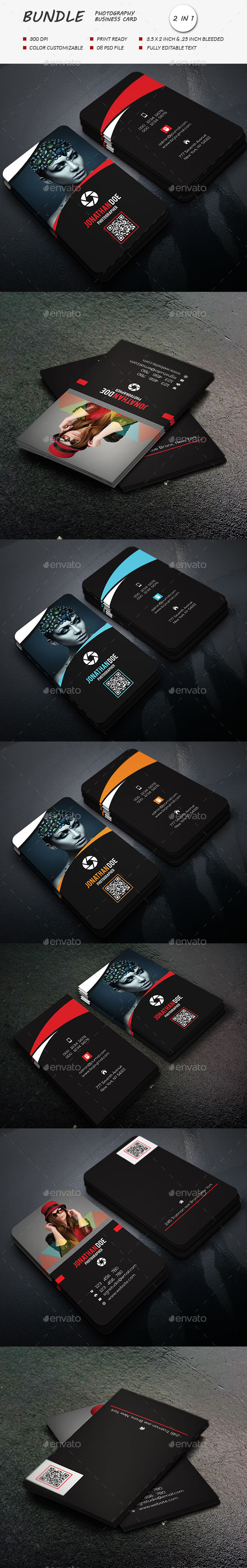 GraphicRiver photography business card Bundle 11867689 GraphicRiver photography business card Bundle 11867689