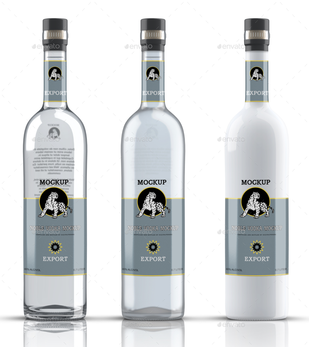 Download Vodka Bottle Mockup Vol. 4 by Fusionhorn | GraphicRiver
