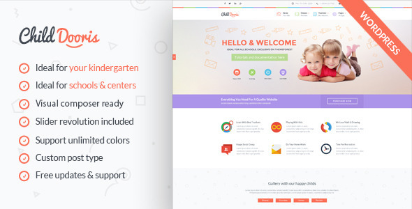 Child Dooris - Kindergarten & School WordPress Theme