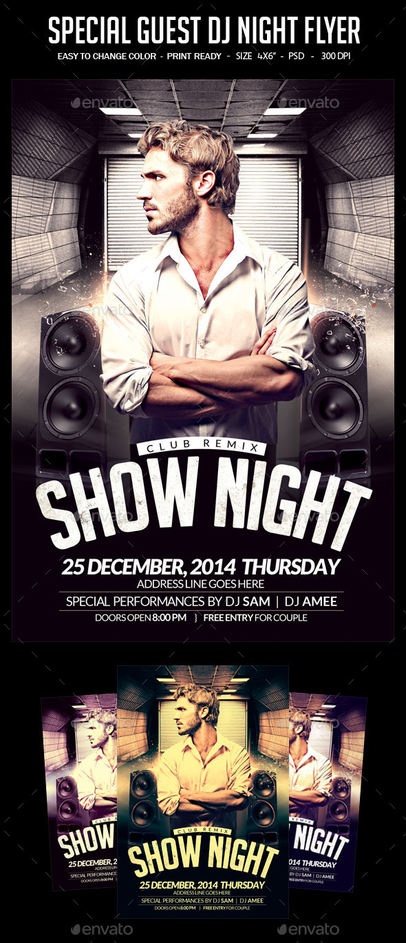 GraphicRiver Special Guest Dj Night Flyer 11872559 GraphicRiver Special Guest Dj Night Flyer 11872559
