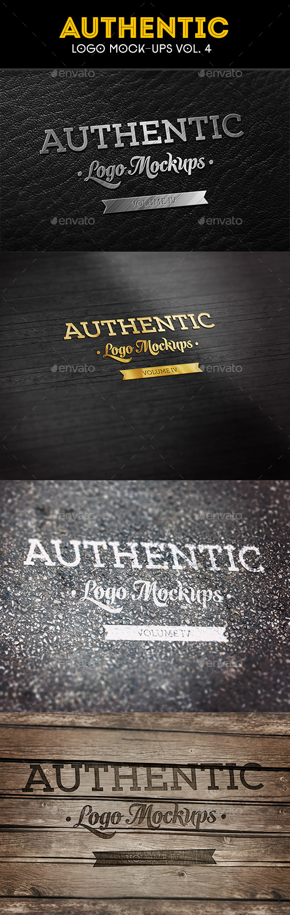 GraphicRiver Authentic Logo Mockups Vol 4 10927671 GraphicRiver Authentic Logo Mockups Vol 4 10927671