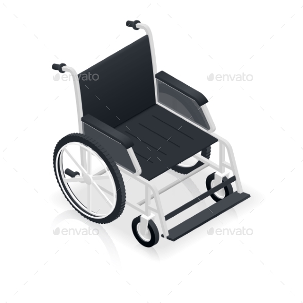 GraphicRiver Wheelchair Detailed Isometric Icon 11873827 GraphicRiver Wheelchair Detailed Isometric Icon 11873827