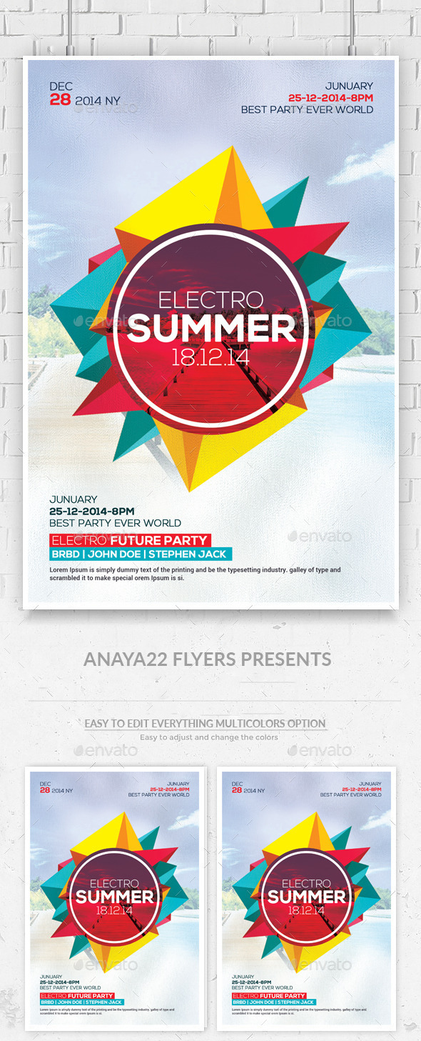 GraphicRiver Summer Party Flyer Psd Templates 11874724 GraphicRiver Summer Party Flyer Psd Templates 11874724