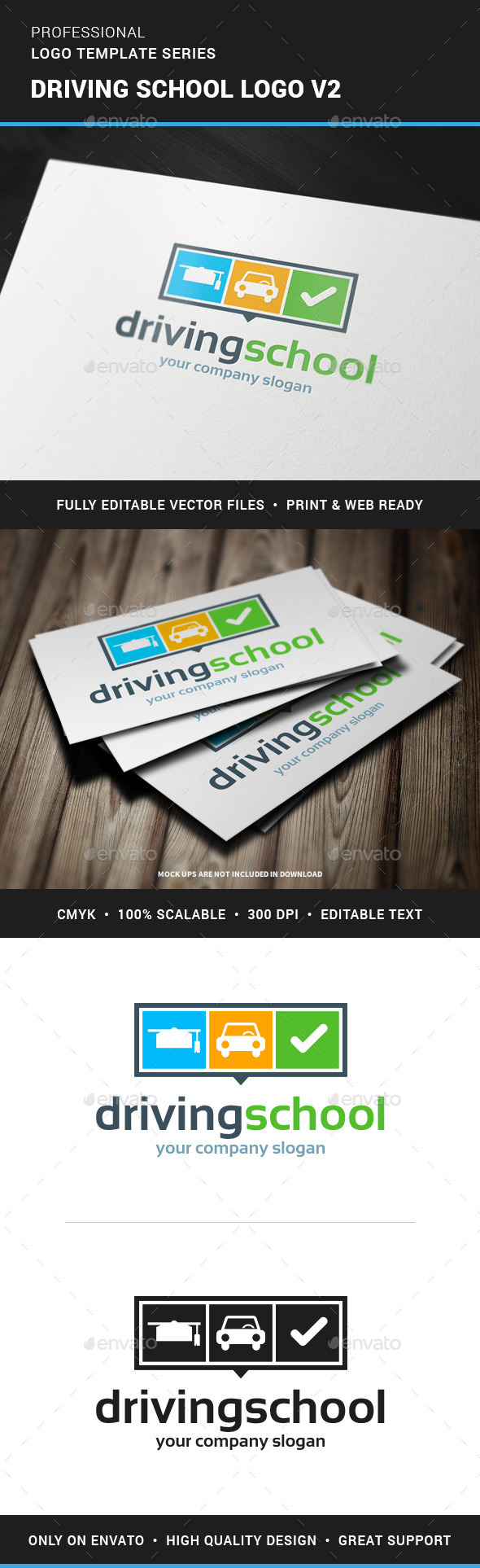 GraphicRiver Driving School Logo v2 11874942 GraphicRiver Driving School Logo v2 11874942