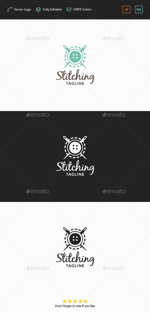 GraphicRiver Stitching Logo 11876136 GraphicRiver Stitching Logo 11876136