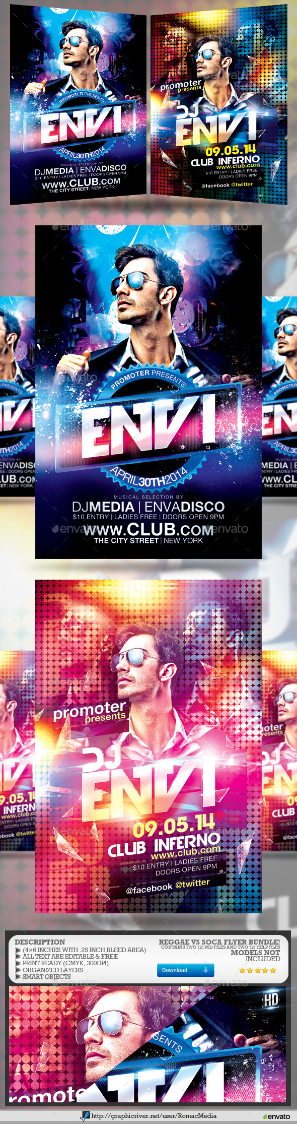 GraphicRiver Guest DJ Party Flyer Bundle 11876451 GraphicRiver Guest DJ Party Flyer Bundle 11876451