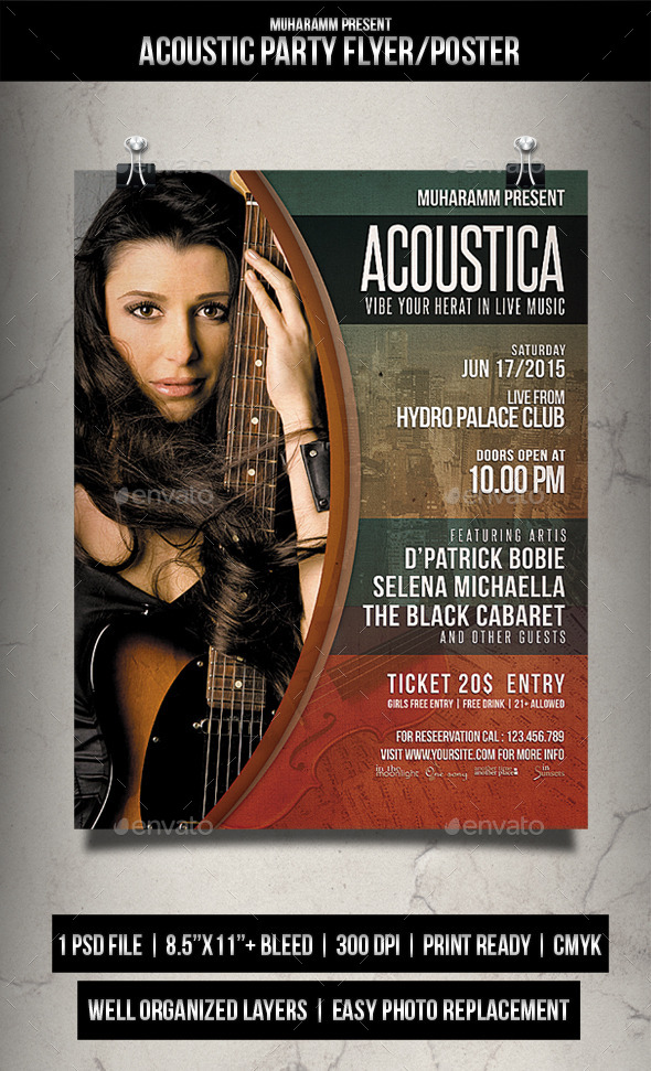 GraphicRiver Acoustic Flyer Poster Vol.3 11876514 GraphicRiver Acoustic Flyer Poster Vol.3 11876514