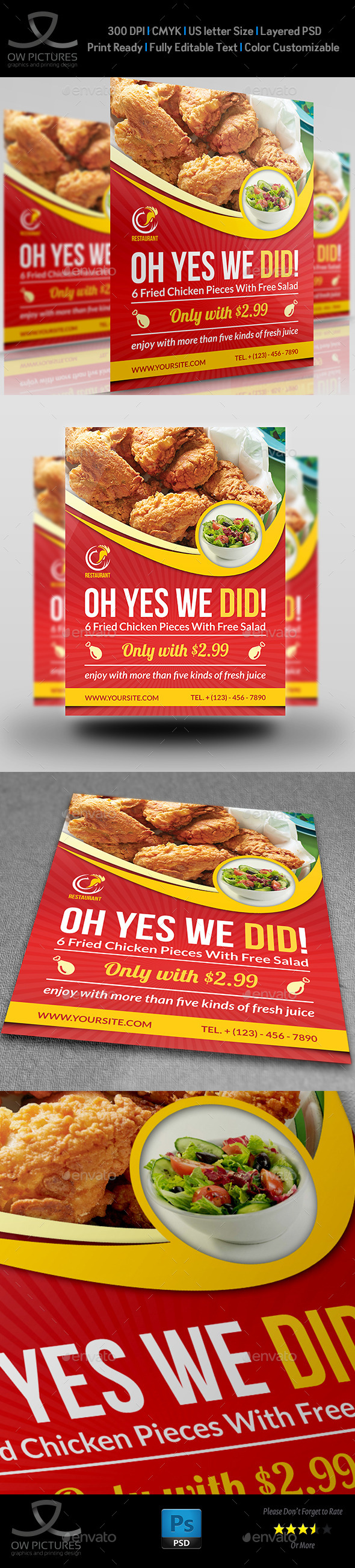 GraphicRiver Restaurant Flyer Template Vol.8 11877112 GraphicRiver Restaurant Flyer Template Vol.8 11877112