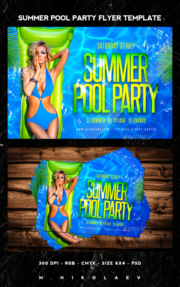 GraphicRiver Summer Pool Party Flyer 11871264 GraphicRiver Summer Pool Party Flyer 11871264