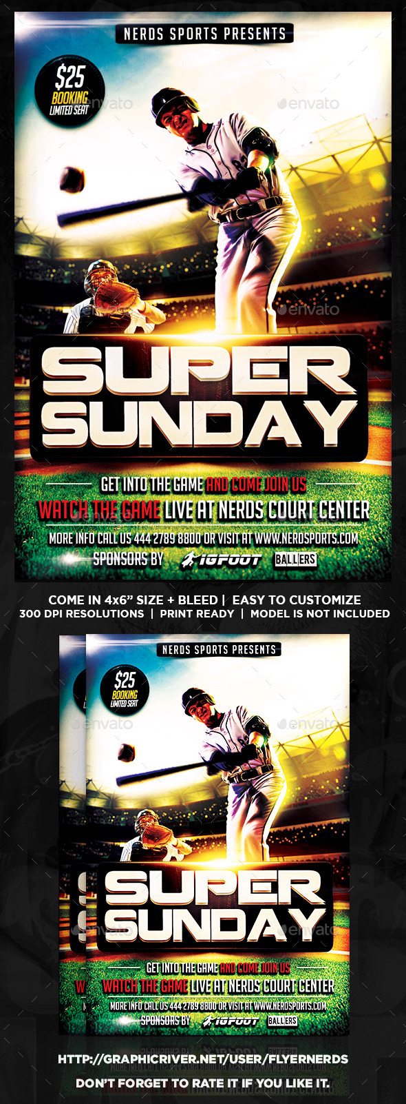 GraphicRiver Super Sunday Baseball Championships Sports Flyer 11879406 GraphicRiver Super Sunday Baseball Championships Sports Flyer 11879406